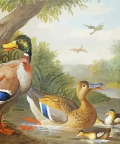 Mallard Duck Babies Diamond Painting