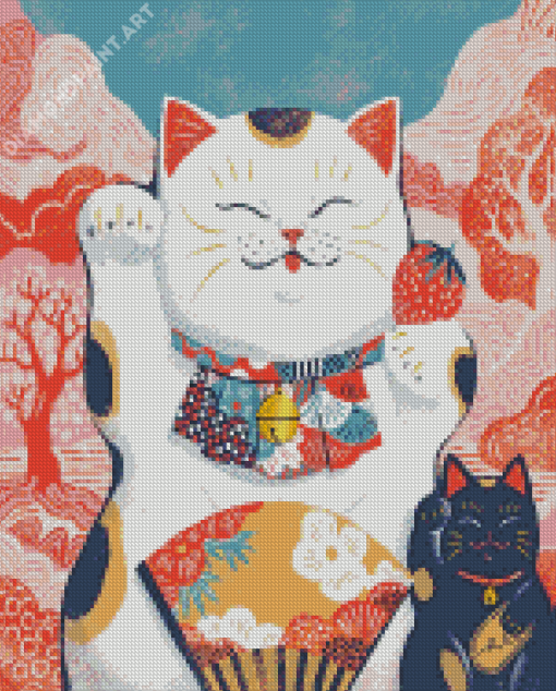 Maneki Neko Diamond Painting