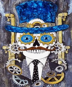 Mechanic Skull Diamond Painting