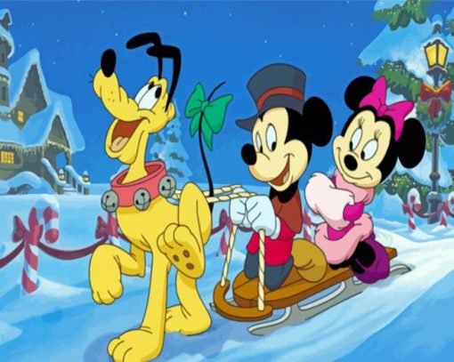 Mickey Mouse Christmas Diamond Painting