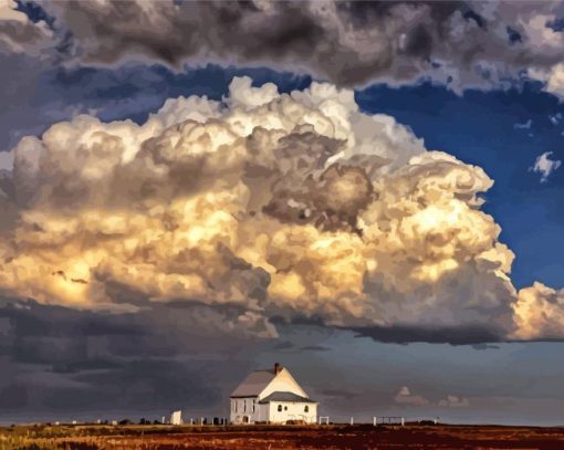 Moody Landscape Clouds Diamond Paintings