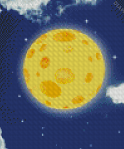 Moon Made Of Cheese Diamond Painting