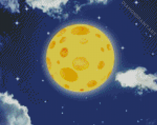 Moon Made Of Cheese Diamond Painting