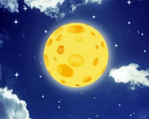 Moon Made Of Cheese Diamond Painting