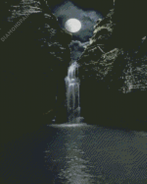 Moonlight Waterfall Diamond Paintings