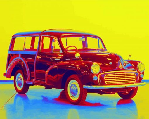 Morris Minor Traveller Pop Art Diamond Painting