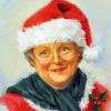 Mrs Claus Portrait Art Diamond Painting