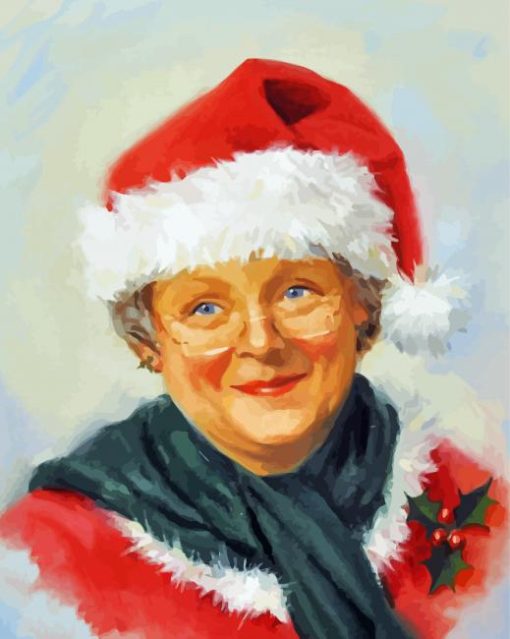 Mrs Claus Portrait Art Diamond Painting