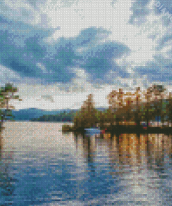 New York Lake George Landscape Diamond Painting