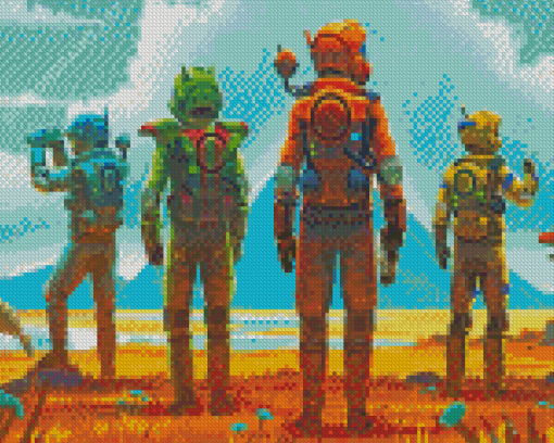 No Mans Sky Characters Diamond Painting