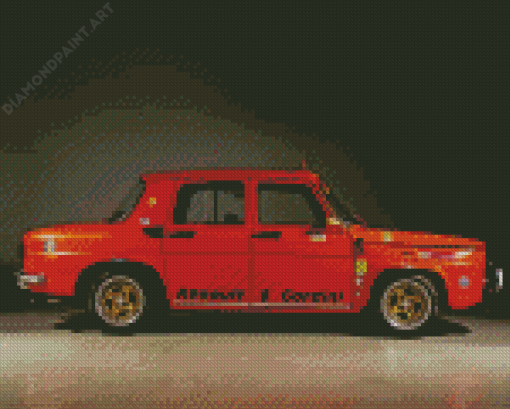 Orange Classic Renault Diamond Paintings