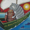 Owl And The Pussy Cat Diamond Painting