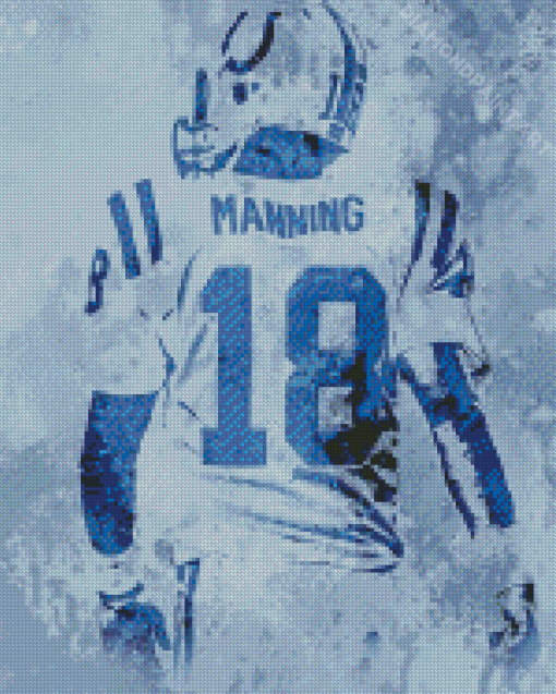 Peyton Manning Football Player Diamond Painting