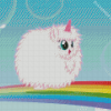 Pink Fluffy Unicorn Diamond Painting