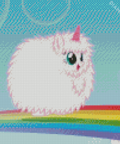 Pink Fluffy Unicorn Diamond Painting