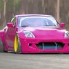 Pink Nissan 350z Car Diamond Painting