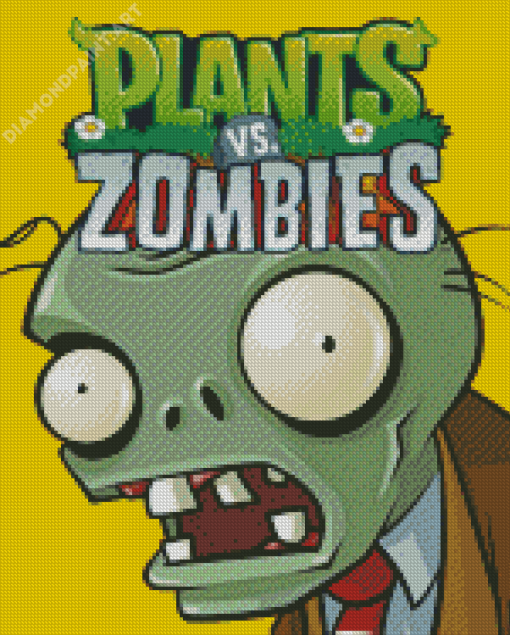 Plants VS Zombies Poster Diamond Painting