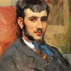 Portrait De Renoir By Frederic Bazille Diamond Painting