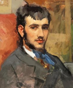 Portrait De Renoir By Frederic Bazille Diamond Painting