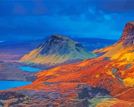 Quiraing Scotland Landscape Diamond Painting