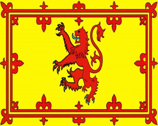 Rampant Lion Scotland Diamond Painting