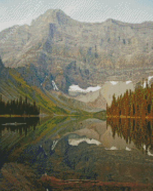 Rawson Lake Alberta Landscape View Diamond Painting