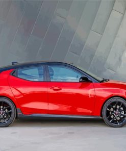 Red Hyundai Veloster Diamond Painting