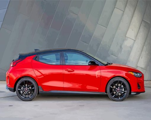 Red Hyundai Veloster Diamond Painting