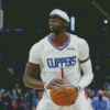 Reggie Jackson Clippers Player Diamond Painting