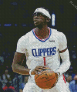 Reggie Jackson Clippers Player Diamond Painting