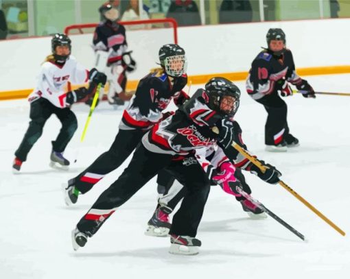 Ringette Players Diamond Painting