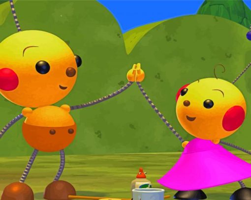 Rolie Polie Olie Characters Diamond Painting