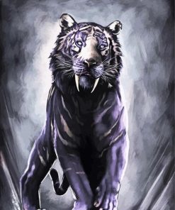 Sabertooth Tiger Art Diamond Painting