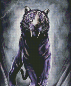 Sabertooth Tiger Art Diamond Painting