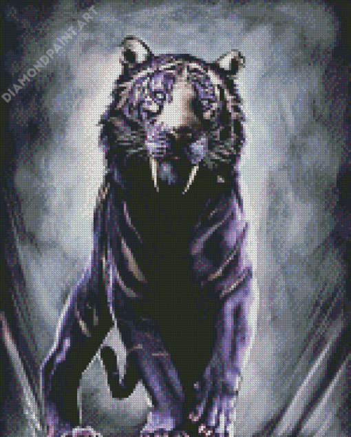 Sabertooth Tiger Art Diamond Painting