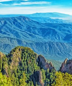 Sandia Mountains Landscape Diamond Paintings