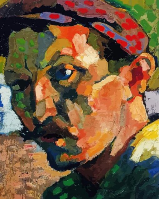 Self Portrait With A Cap By Andre Derain Diamond Painting