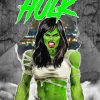 She Hulk Hero Poster Diamond Painting