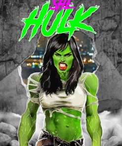 She Hulk Hero Poster Diamond Painting