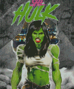 She Hulk Hero Poster Diamond Painting