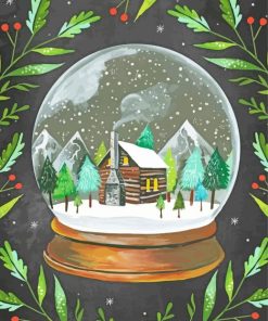 Snow Globe Art Diamond Paintings