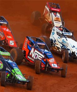 Sprint Cars Racing Diamond Painting