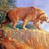 Strong Smilodon Diamond Paintings