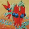 Sturt Desert Pea Plant Diamond Paintings