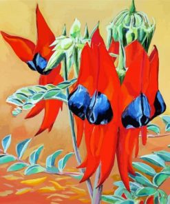 Sturt Desert Pea Plant Diamond Paintings