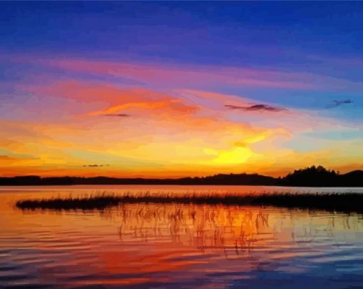 Sunset At Lake Champlain Vermont Diamond Painting