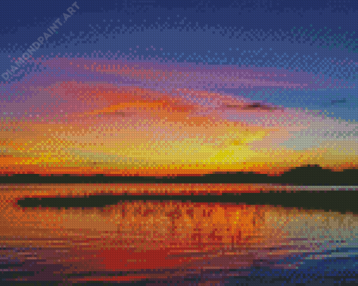 Sunset At Lake Champlain Vermont Diamond Painting