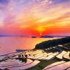 Sunset At Rice Terreces Diamond Painting