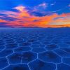 Sunset Bolivia Uyuni Salt Flat Diamond Paintings