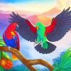 The Eclectus Parrots Diamond Painting